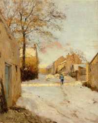 A Village Street In Winter