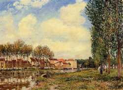 Banks Of The Loing At Moret - Morning