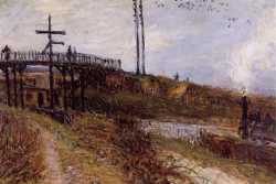 Footbridge Over The Railroad At Sevres