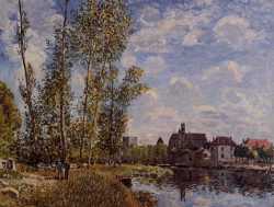 Moret - View From The Loing - May Afternoon