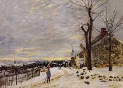 Snowy Weather At Veneux-Nadon