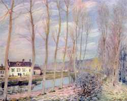 The Canal Du Loing At Moret