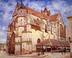 The Church At Moret - Afternoon