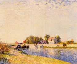 The Dam On The Loing - Barges