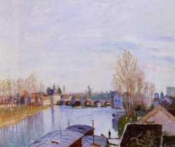 The Loing At Moret - The Laundry Boat