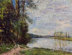 The Path From Veneux To Thomery Along The Water - Evening