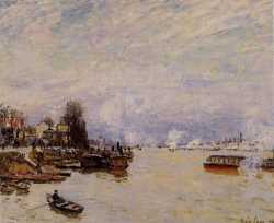The Seine - View From The Quay De Pont Du Jour