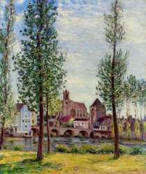 View Of Moret-sur-Loing Through The Trees
