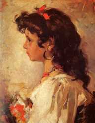 Head Of A Italian Girl