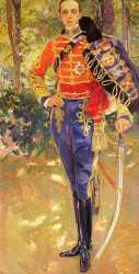 Portrait Of King Alfonso XIII In A Hussar-s Uniform