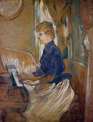 At The Piano - Juliette Pascal