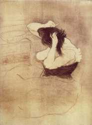 Elles - Woman Combing Her Hair