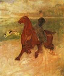 Horsewoman And Dog 01