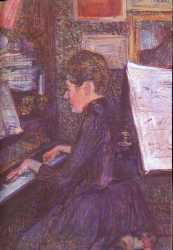 Mademoiselle Marie Dihau Playing The Piano