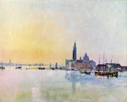 Venice San Guirgio From The Dogana Sunrise