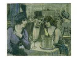 Cafe With Two Women And One Man