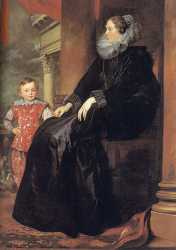 Genoese Noblewoman With Her Son