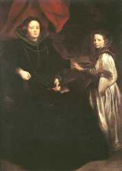 Portrait Of Porzia Imperiale And Her Daughter