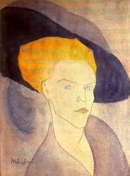 Head Of A Woman With A Hat