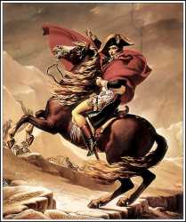 Napoleon Crossing The Alps, By David