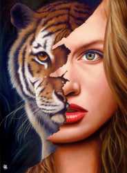 Painted Worlds Tiger Within