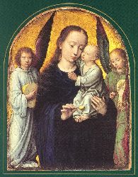 Mary And Child With Two Angels