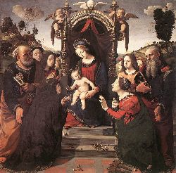 Mystical Marriage Of St Catherine Of Alexandria - 1493