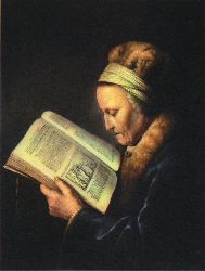 Old Woman Reading