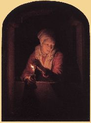 Old Woman With A Candle