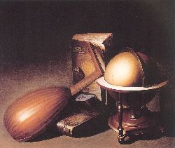 Still Life With Globe, Lute and Books