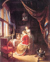 The Lady At Her Dressing-Table