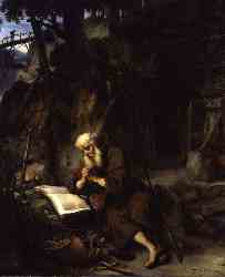 A Hermit Praying