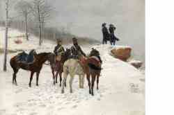 Group Of Cavalry In The Snow