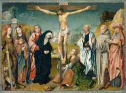 The Crucifixion With Donors And Saints Peter And Margaret 2