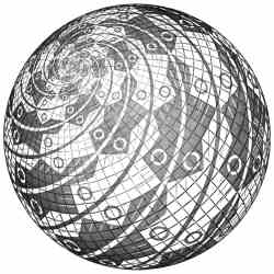 Sphere Surface With Fish (1958)