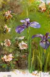 Wild Roses And Irises