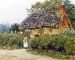 Cottage With Sunflowers At Peaslake